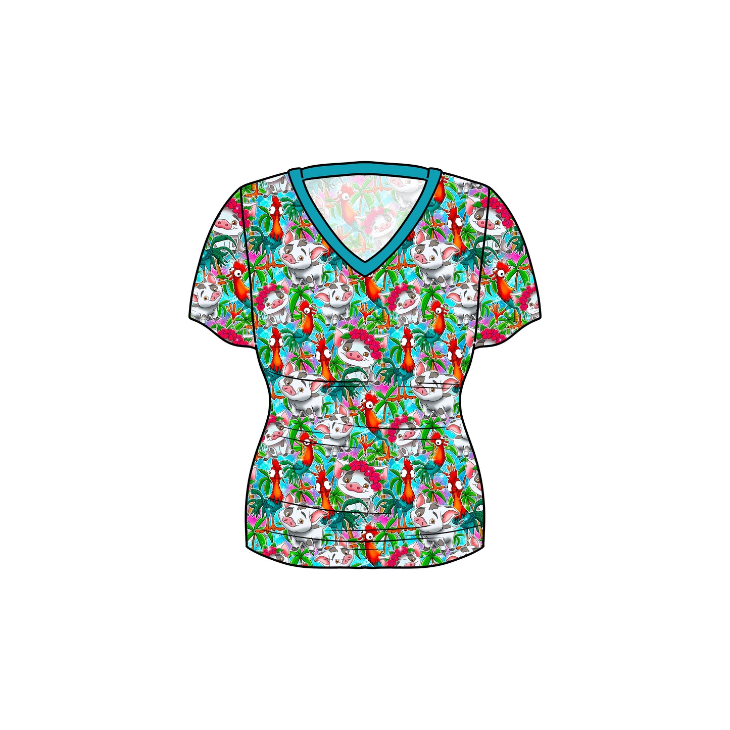 July Pre-Order Women's Oversized V-Neck Tee - Boat Snacks