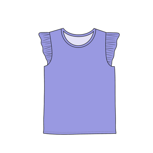 RTS Flutter Sleeve Tee - Solid Purple (Blooming Beauty)