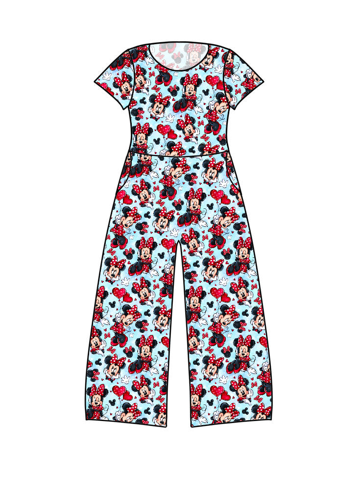 RTS wide-leg rompers