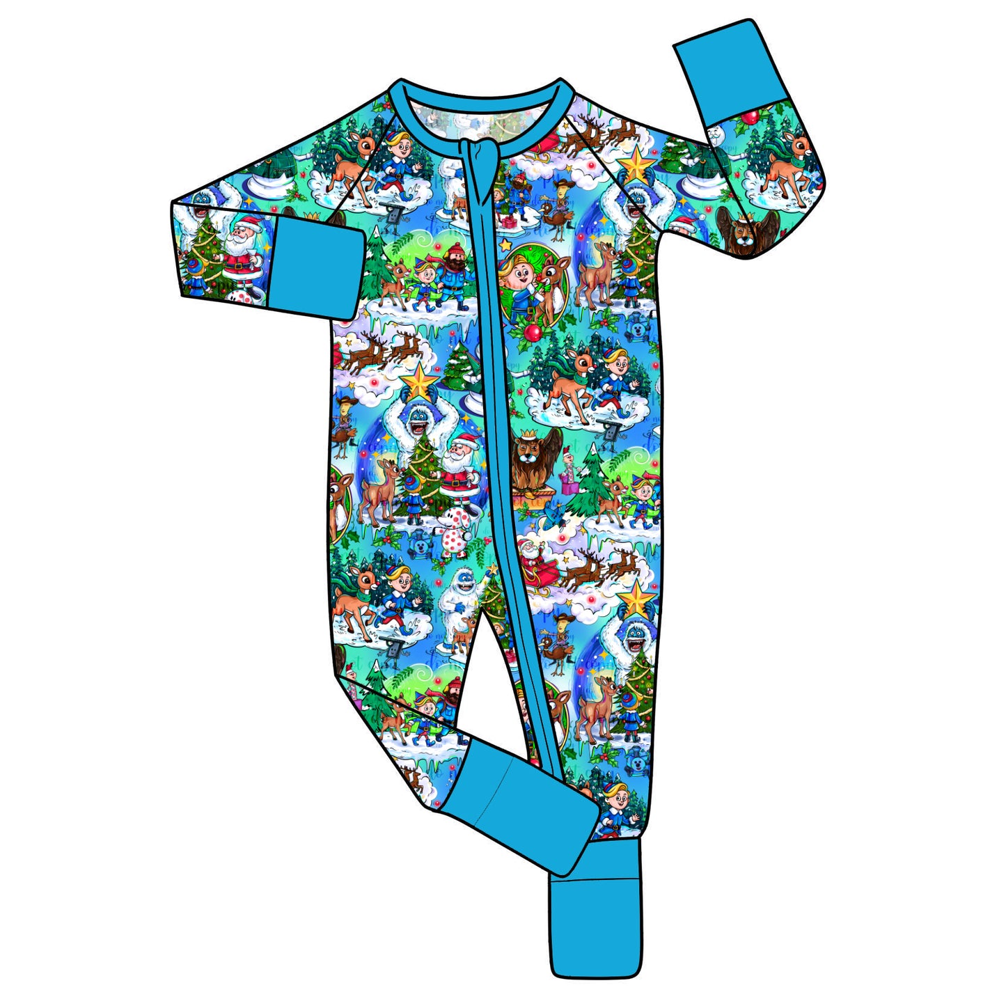 Nov Pre-Order Bamboo Convertible Zip Romper - Merry Misfits