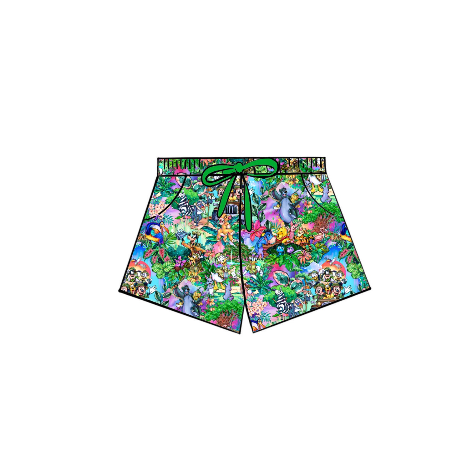 RTS Women's Lounge Shorts - Animal Safari