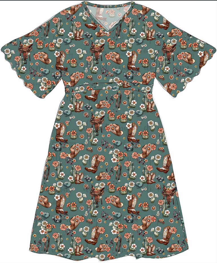 July Pre-Order Women's flutter dress - Spirit