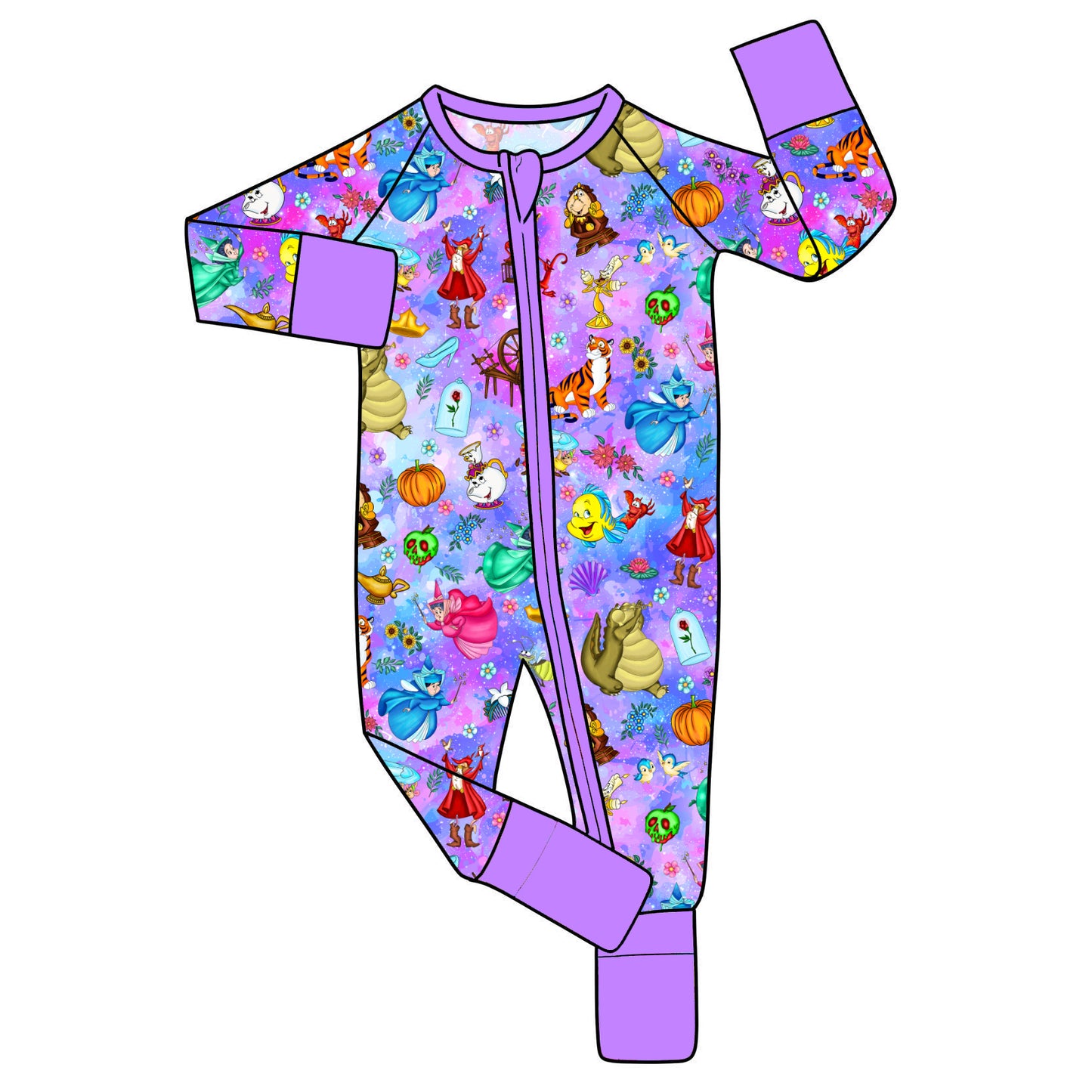Aug 2026 Pre-Order Bamboo Convertible Zip Romper - Sidekicks