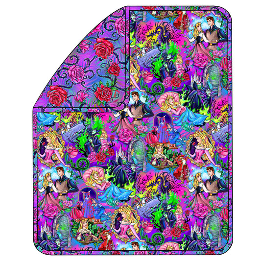RTS 50x60 Triple Layer Quilted Bamboo Blanket - Aurora