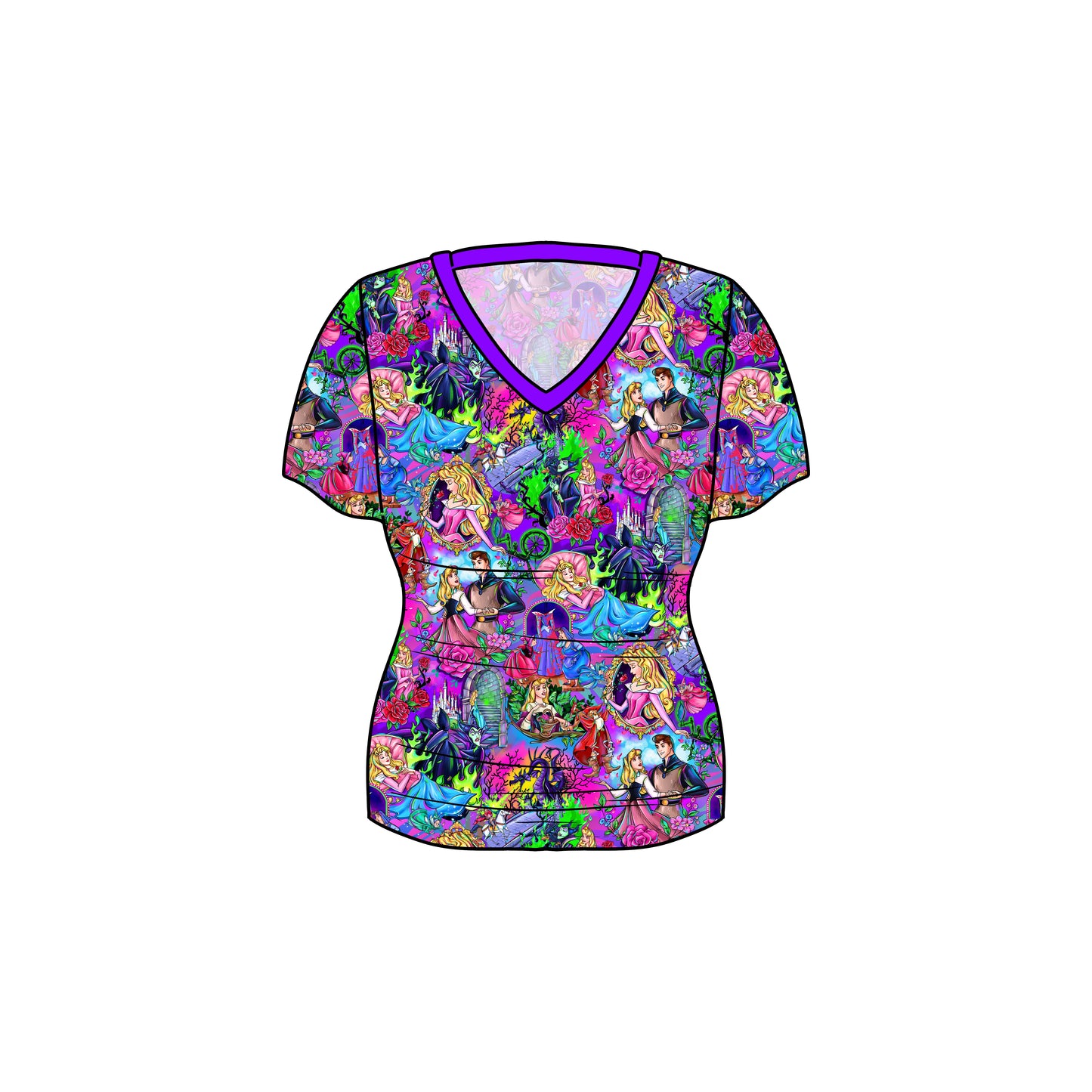 RTS Bamboo Adult V-Neck Tee - Aurora