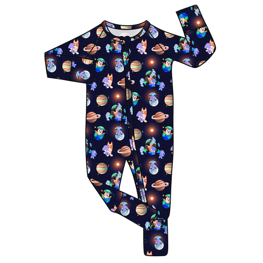 RTS Bamboo Convertible Zip Romper - Sleepy Time