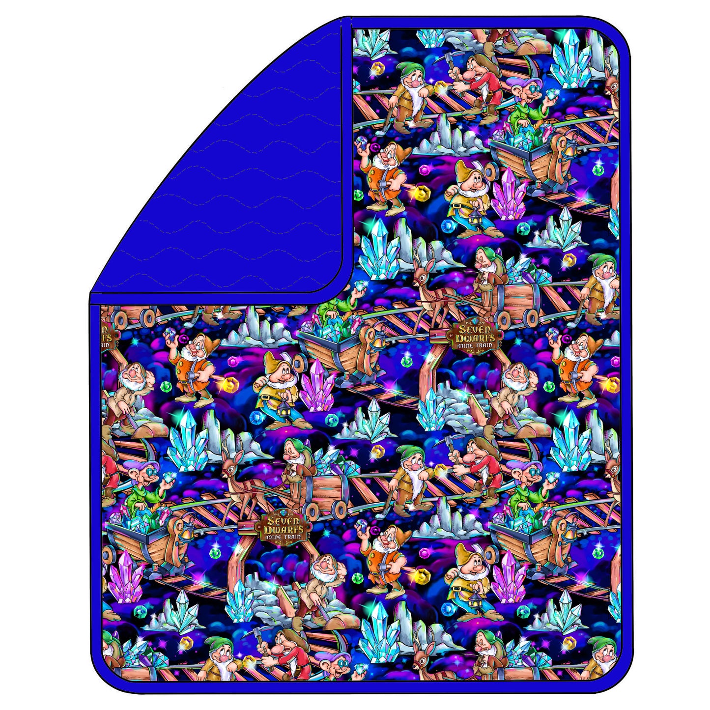 RTS 50x60 Triple Layer Quilted Bamboo Blanket - Heigh Ho