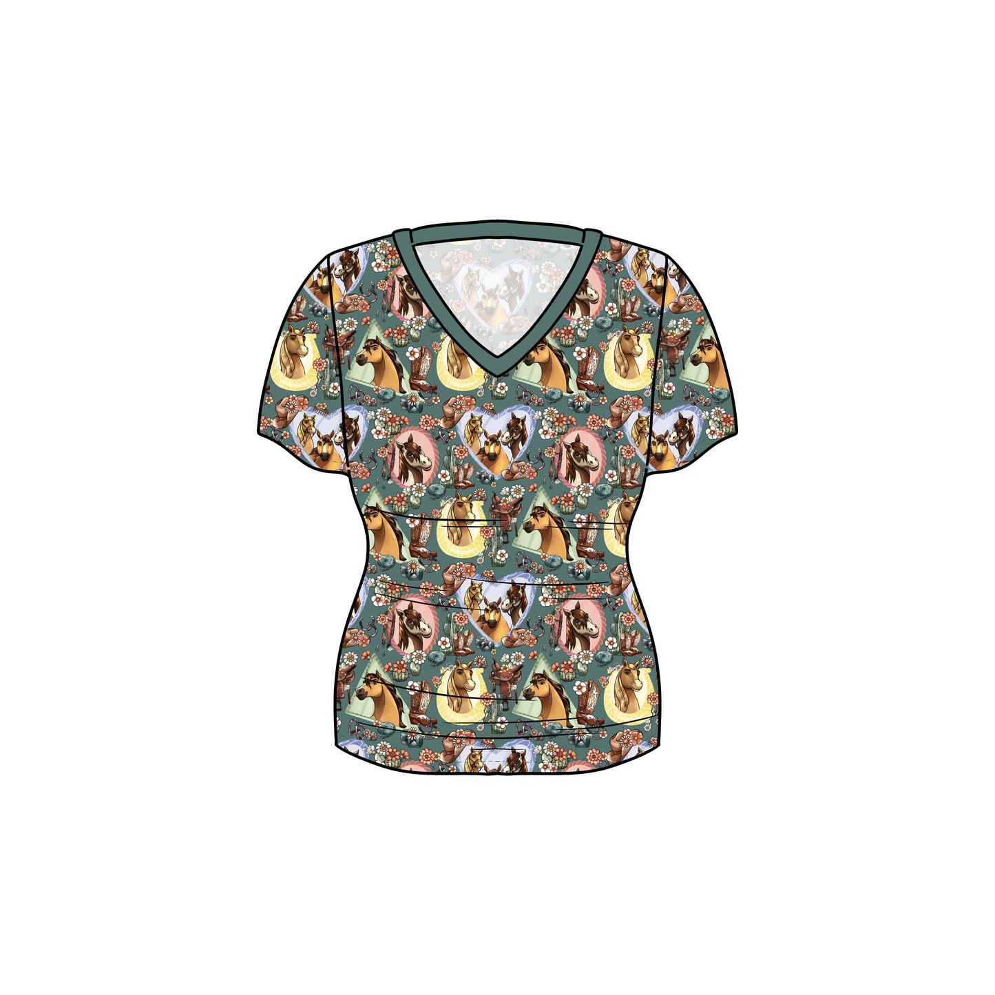 July Pre-Order Women's Oversized V-Neck Tee - Spirit