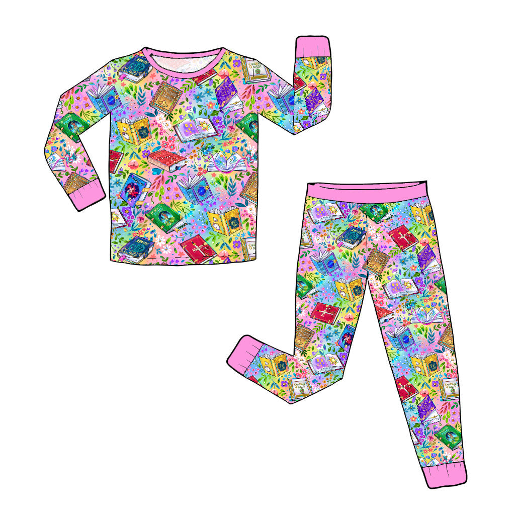 RTS Long Sleeve and Pants Pajama Set - Fairytales