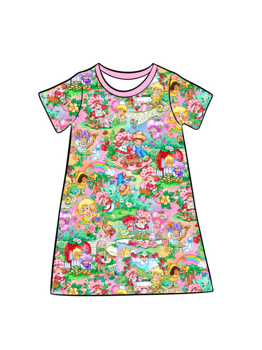 RTS Kid's Lounge Gown - Strawberry Surprise
