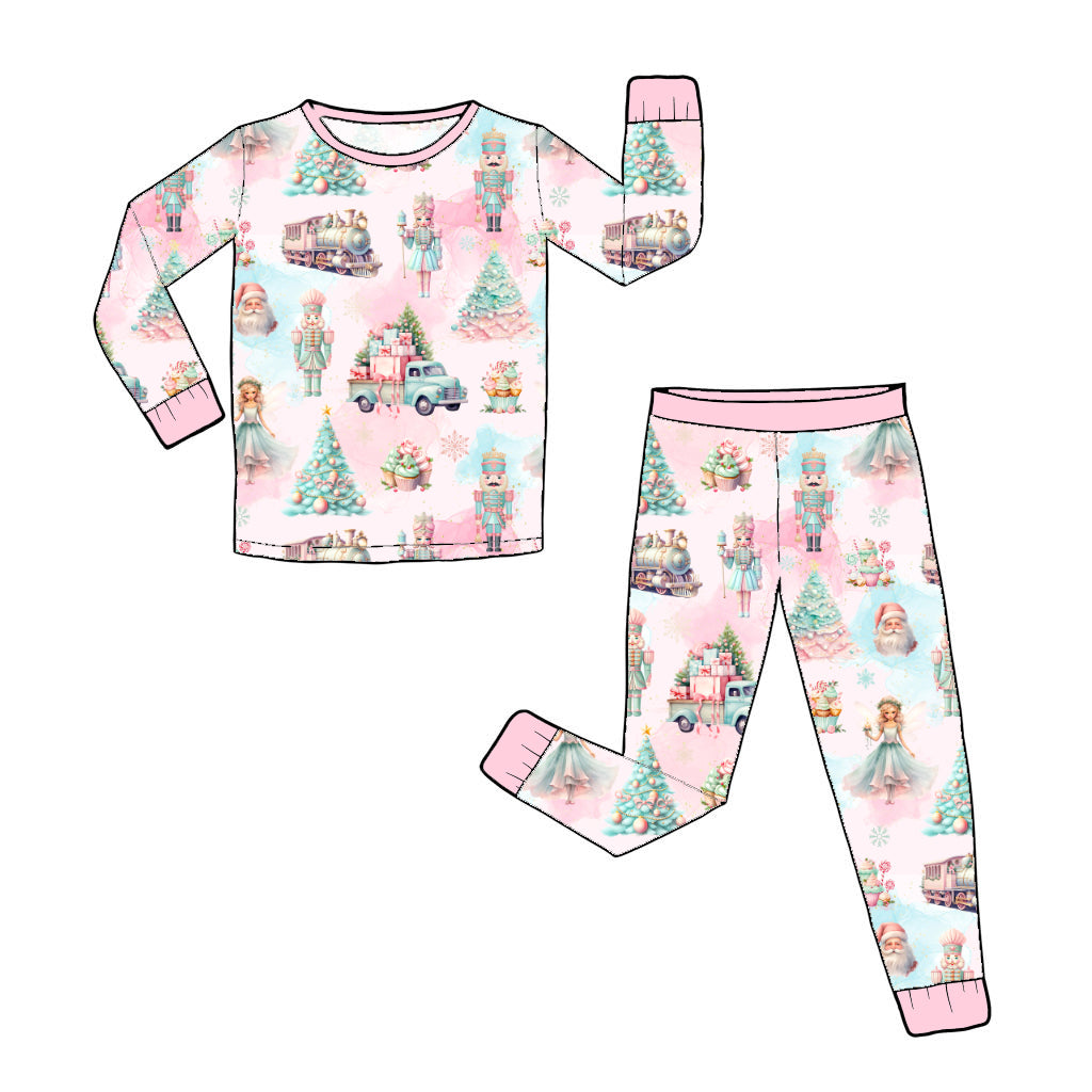 RTS Long Sleeve and Pants Pajama Set - Sugarplum