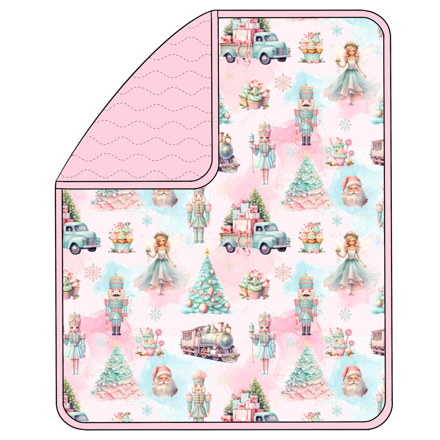 RTS Triple Layer Quilted Bamboo Blanket - Sugarplum