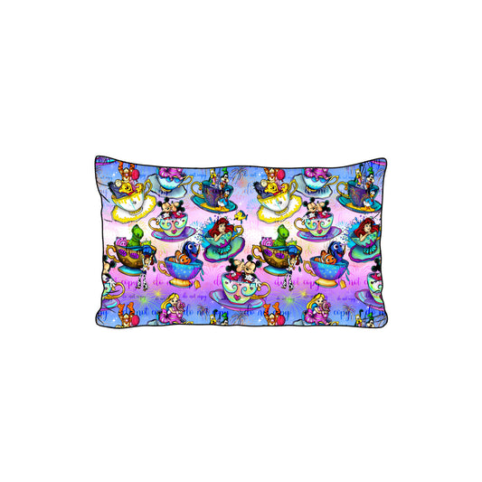 June Pre-Order Bamboo Pillowcase - Purple Teacups