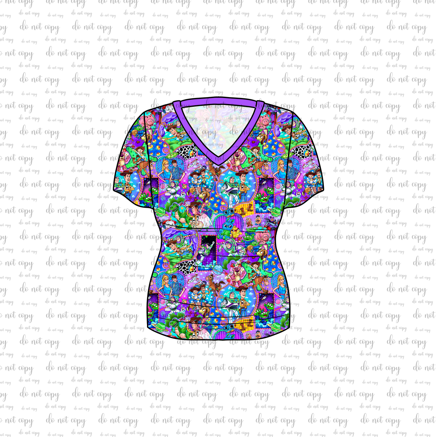 RTS Bamboo Adult V-Neck Tee - To Infinity