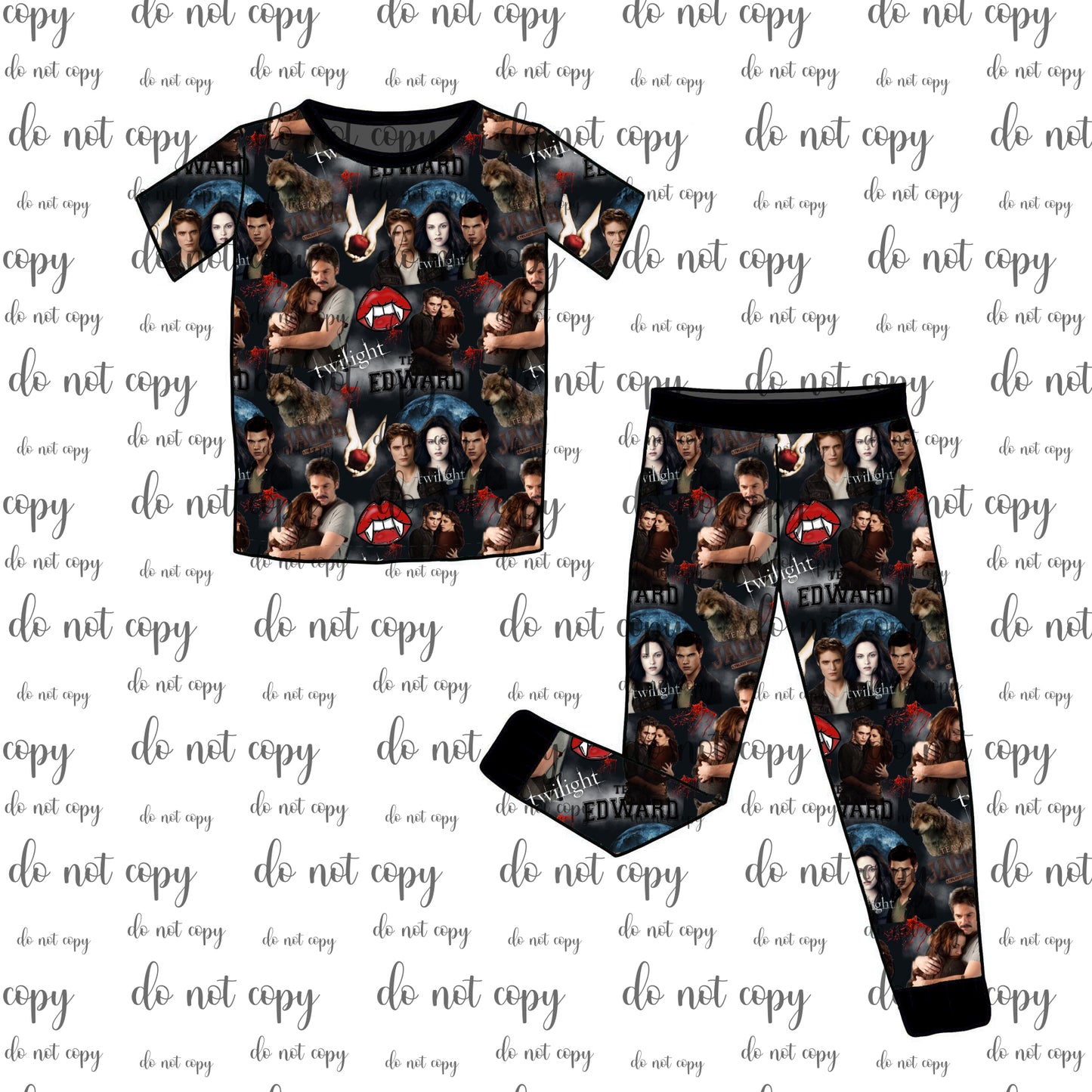 RTS Short Sleeve and Pants Pajama Set - TITSOAK