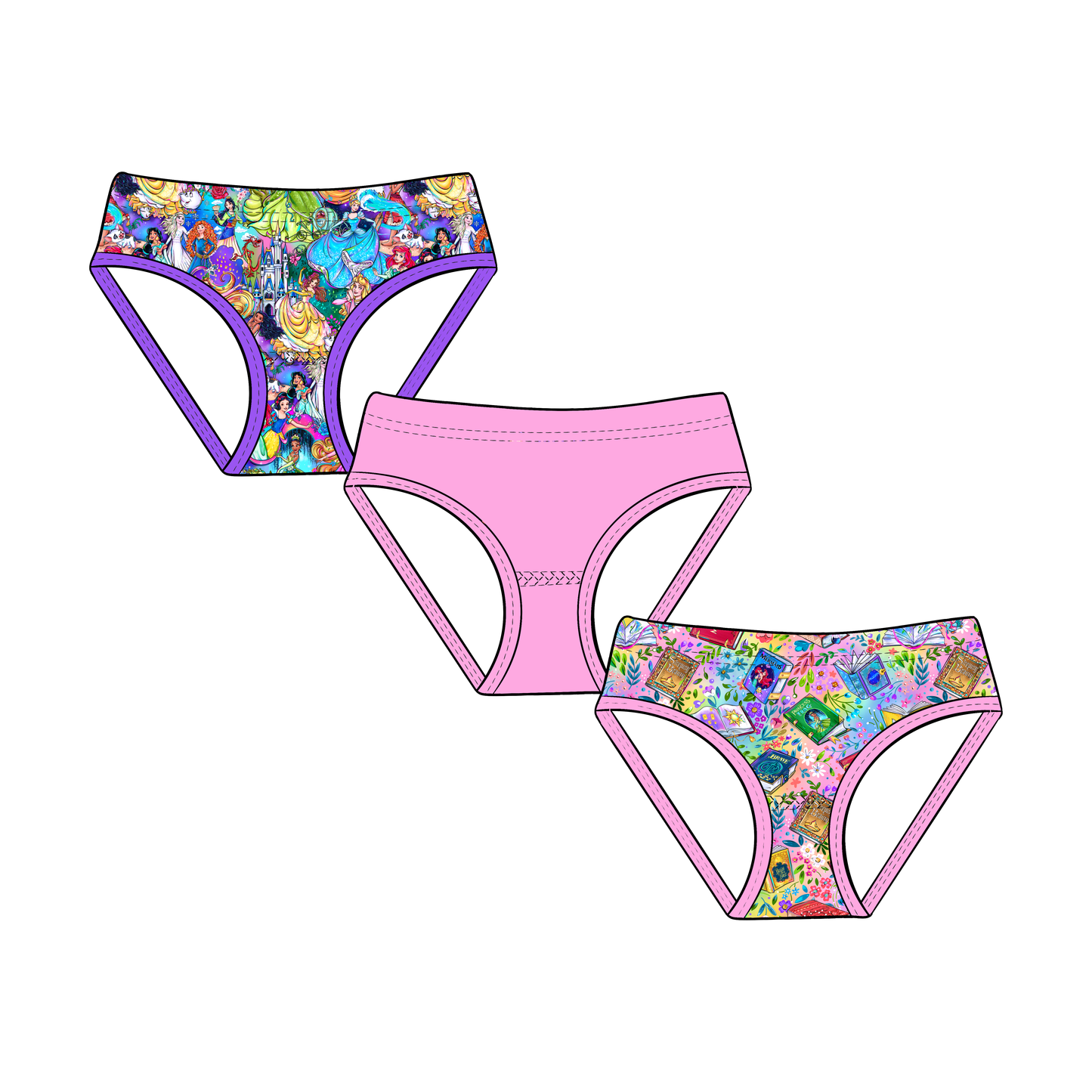 RTS Bamboo Girl's Underwear Briefs - 3 pack