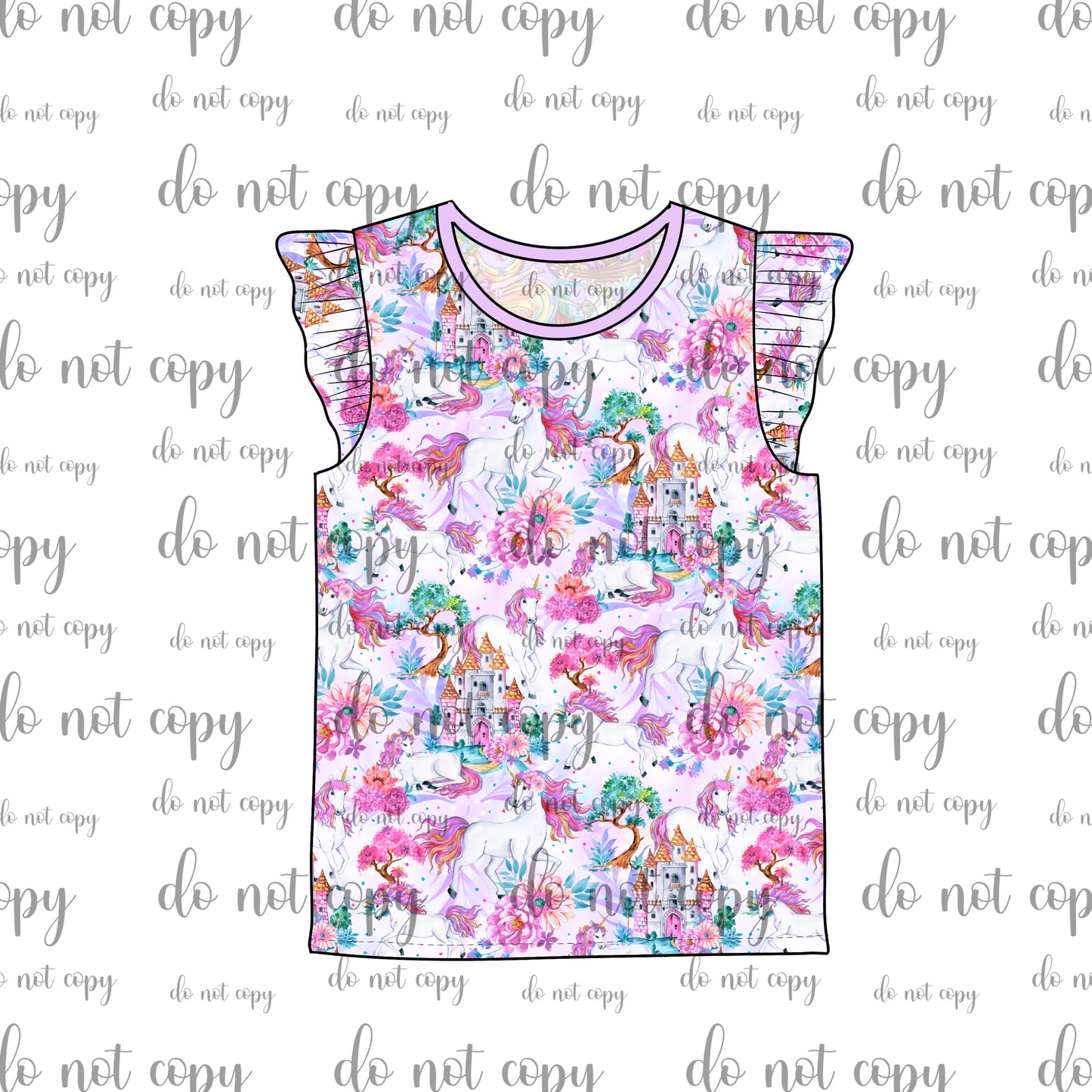 RTS Flutter Sleeve Tee - Mystical Blooms