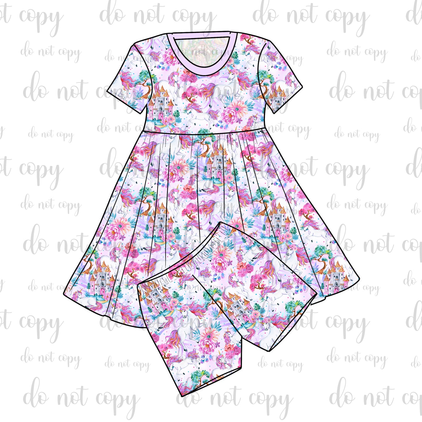 RTS Bamboo Twirl with Shorts - Mystical Blooms