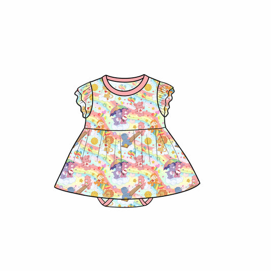 July Pre-order Flutter Sleeve Bodysuit Twirl - Vintage Bears