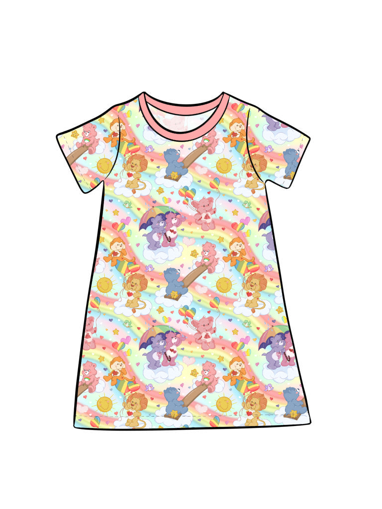 July Pre-order Kid's Lounge Gown - Vintage Bears