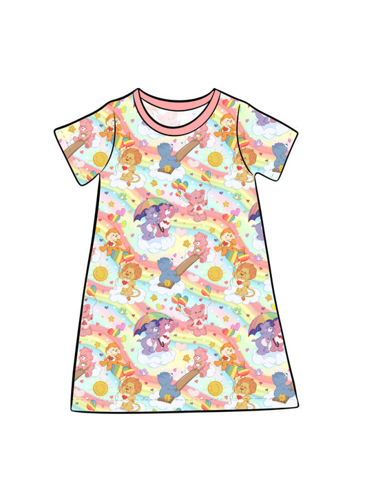 July Pre-order Kid's Lounge Gown - Vintage Bears