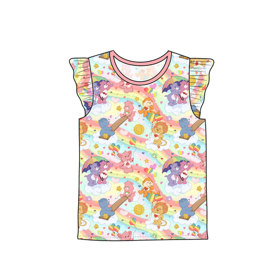 July Pre-Order Flutter Sleeve Tee - Vintage Bears