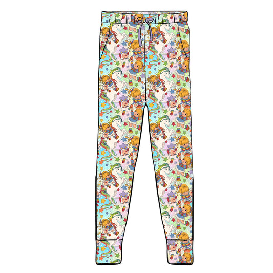 July Pre-order Women's Pajama Joggers - Vintage Rainbow