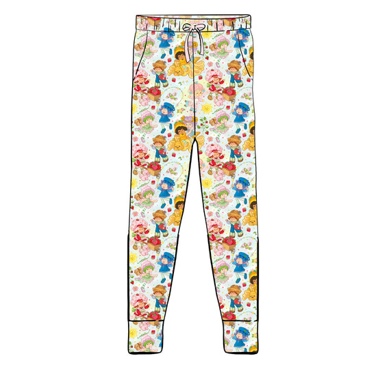 July Pre-order Women's Pajama Joggers - Vintage Strawberry