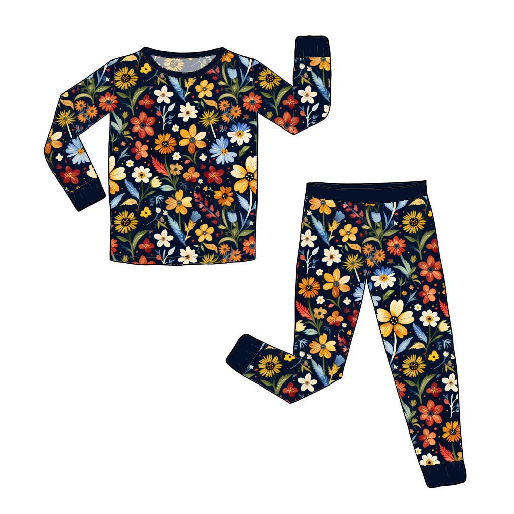 RTS Long Sleeve and Pants Pajama Set - Wild As A Flower