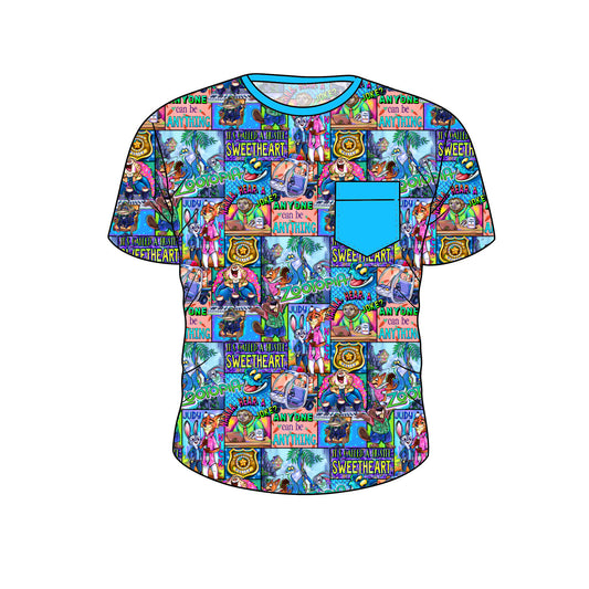RTS Bamboo Short Sleeve Pocket Tee - PANEL Zoo2