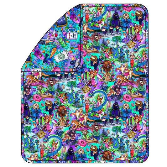 RTS Triple Layer Quilted Bamboo Blanket - Zoo2
