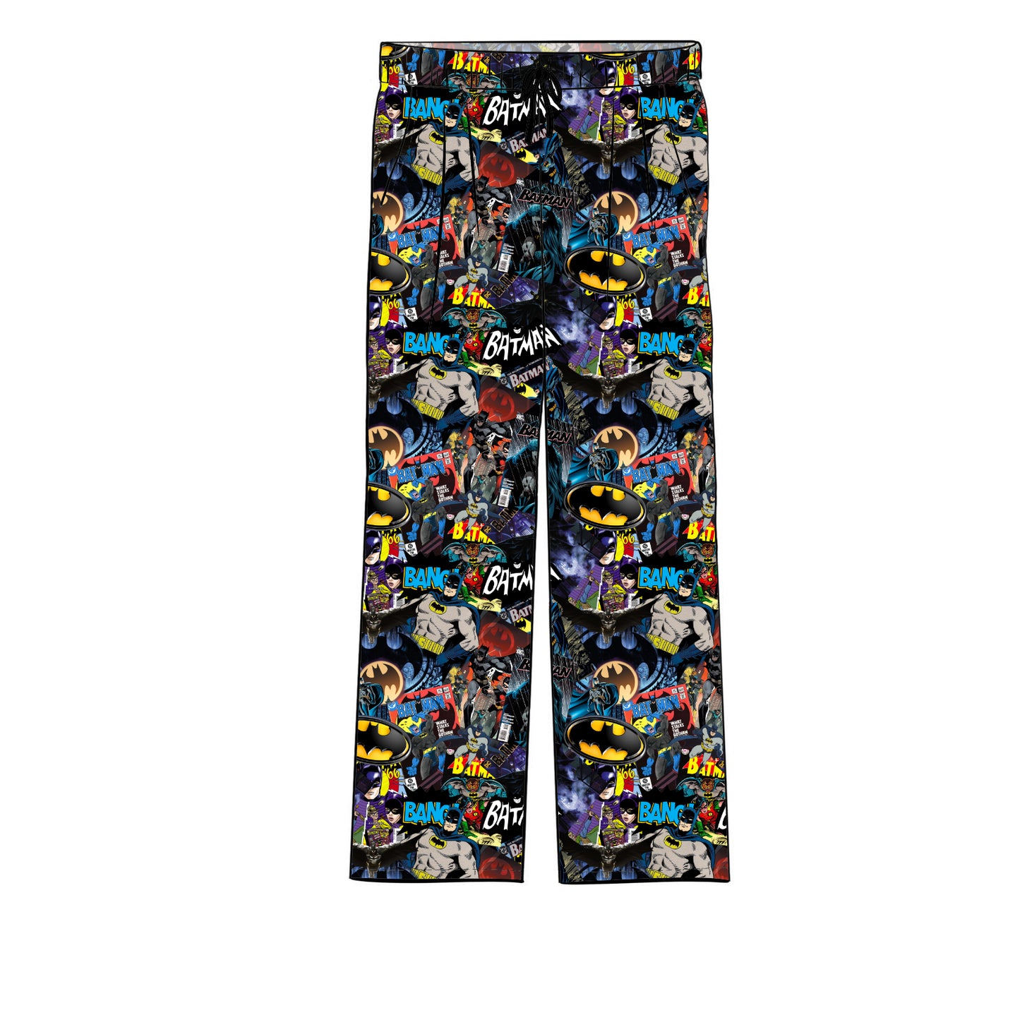 RTS Men's Bamboo Adult Pants - Caped Crusader