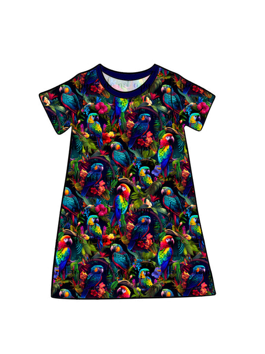 June Pre-order Kid's Lounge Gown - Birds