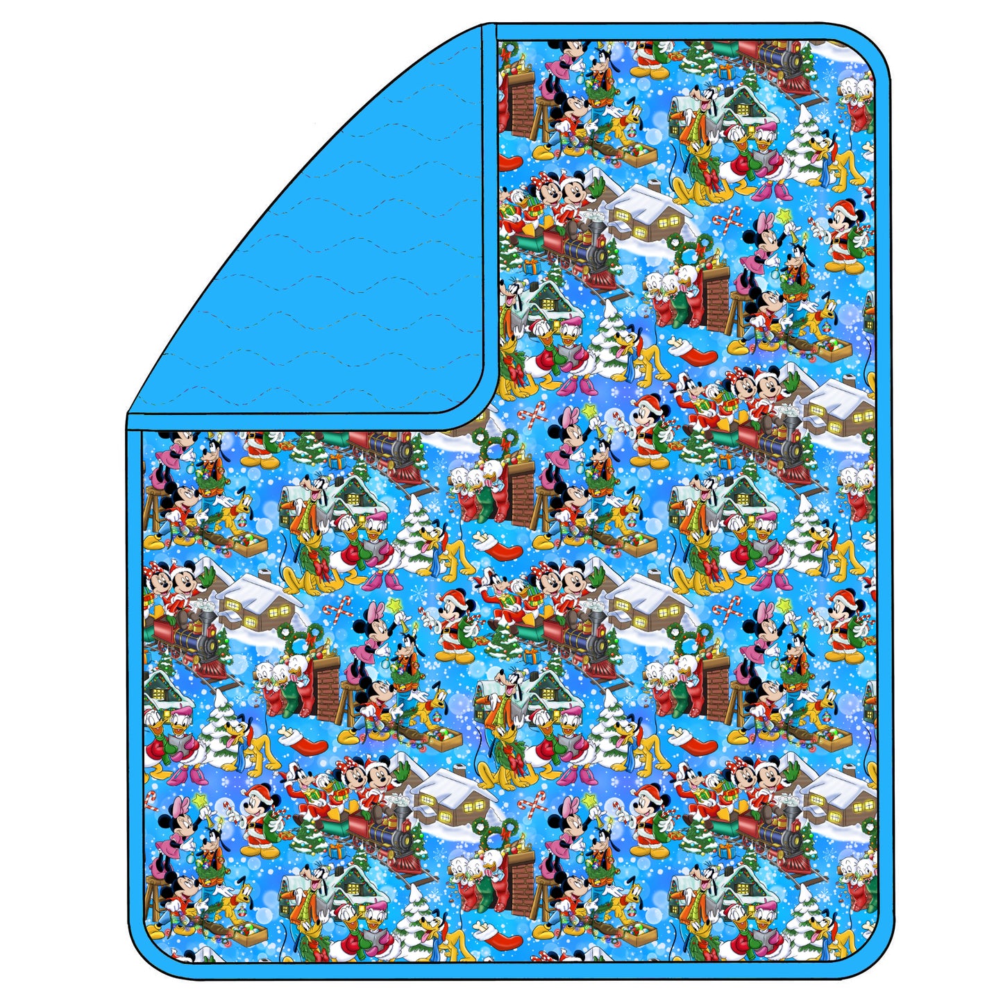 RTS Triple Layer Quilted Bamboo Blanket - All Aboard