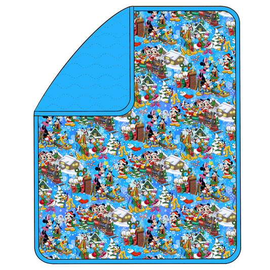 RTS Triple Layer Quilted Bamboo Blanket - All Aboard