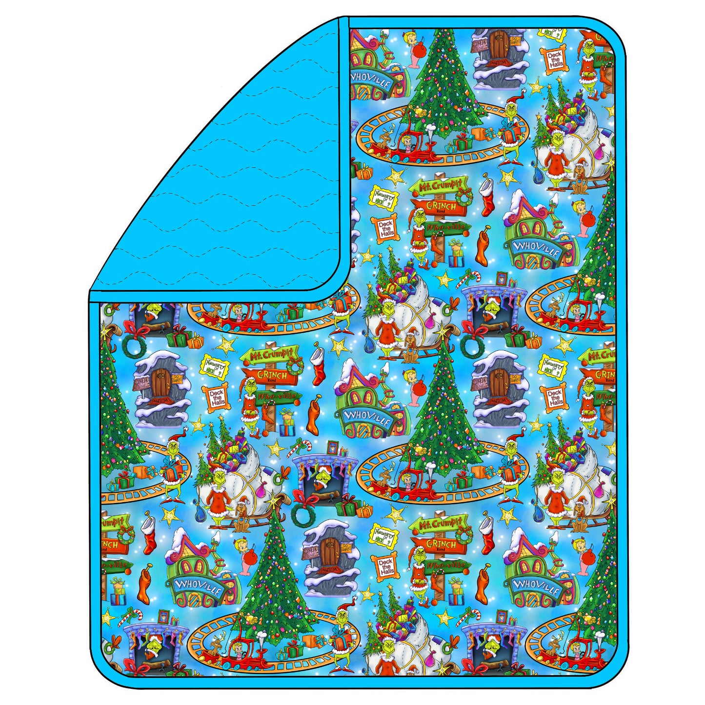 RTS Triple Layer Quilted Bamboo Blanket - Mean One