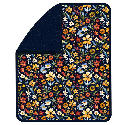 RTS ADULT 60x80 Triple Layer Quilted Blanket - Wild As A Flower