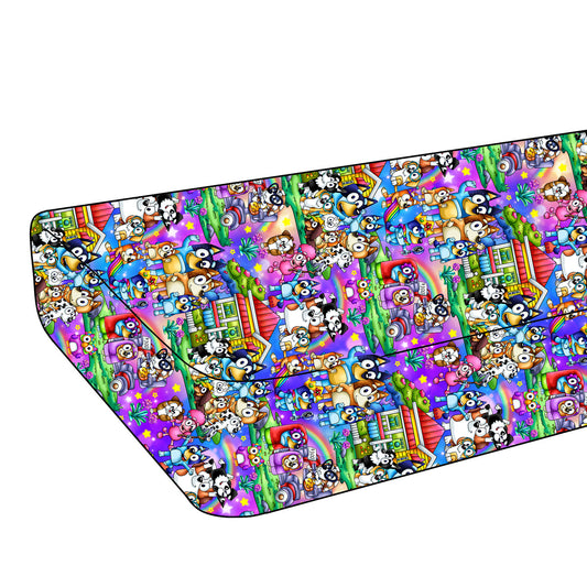 RTS Crib Sheet - Rainbow Dogs