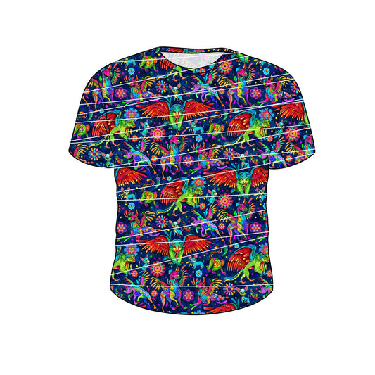 RTS Kid's NO POCKET Short Sleeve Tee - Alebrijes Poco Loco