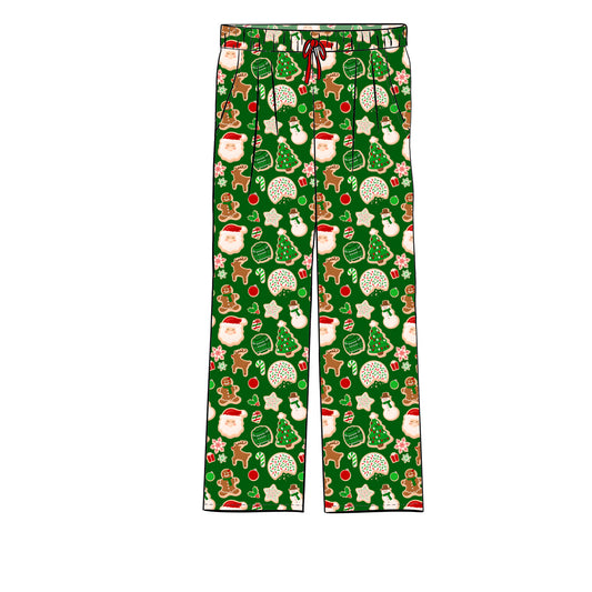 RTS Men's Bamboo Adult Pants - XMas Cookies