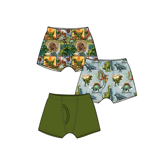 July Pre-Order Boy's Boxer Briefs 3 pack - Dinos