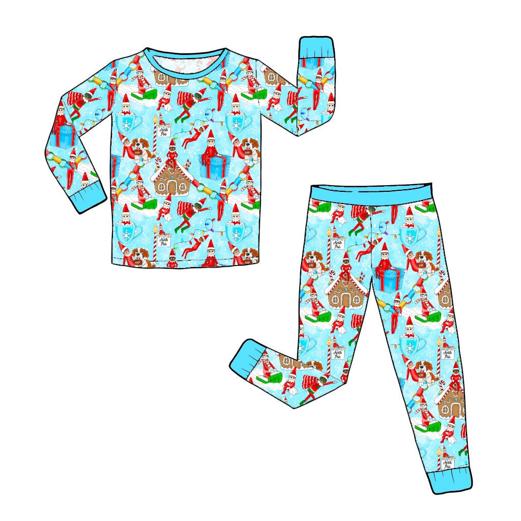 NOV Pre-Order Bamboo Long Sleeve and Pants Pajama Set - Elfie 2026
