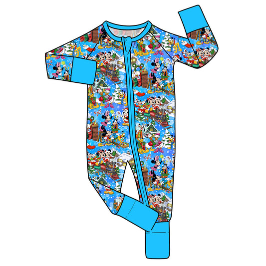 RTS Bamboo Convertible Zip Romper - All Aboard