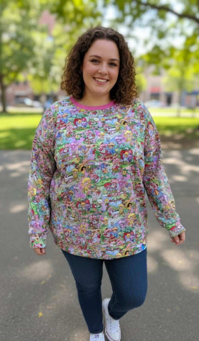 RTS ADULT Crew Neck Pullover - Strawberry Surprise