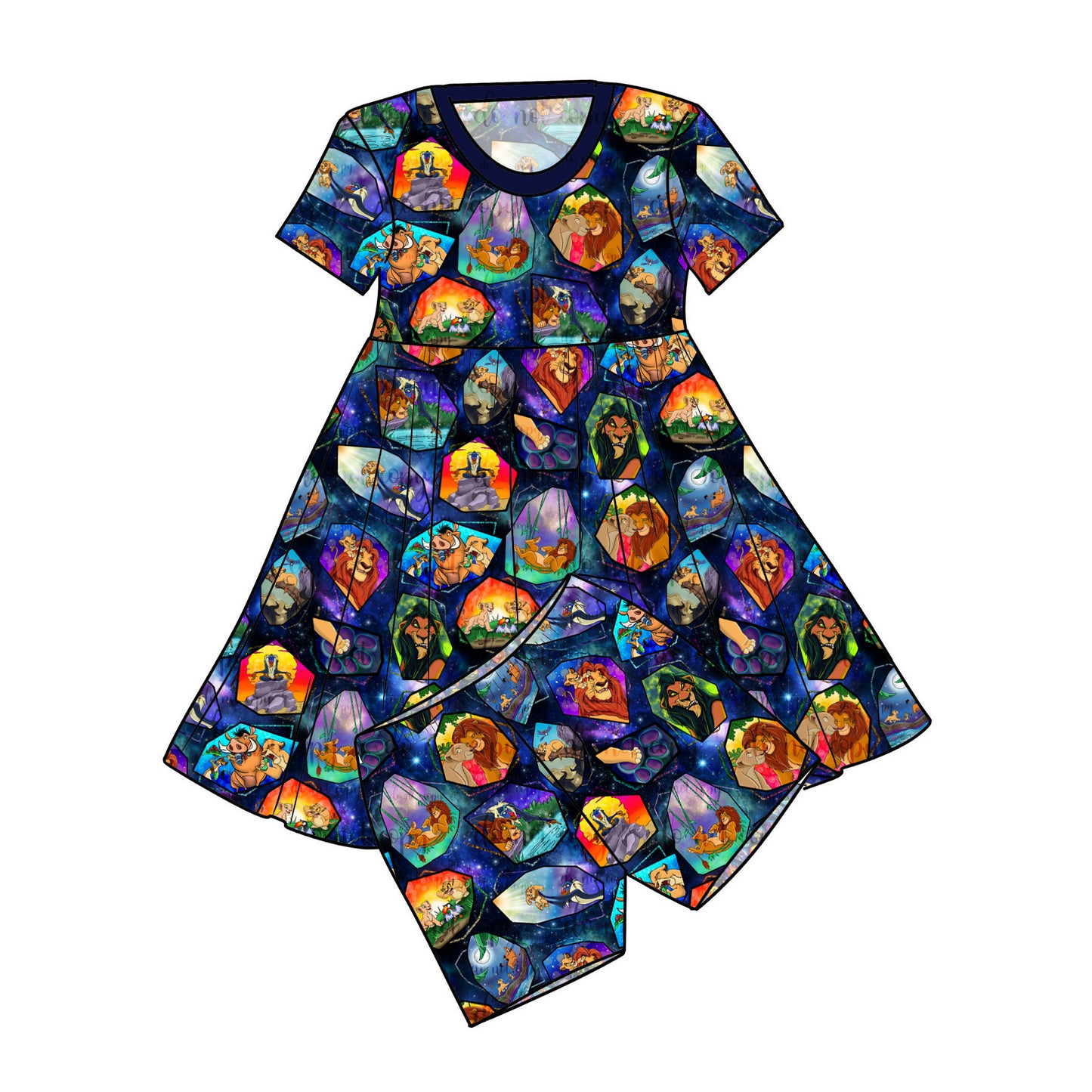 Jan27 Pre-order Twirl Dress with Shorts - Galaxy King