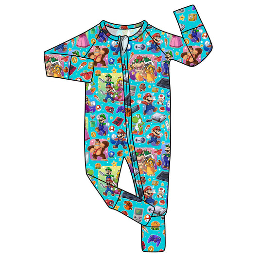 FEB Pre-Order Bamboo Convertible Zip Romper - Gamer Bros
