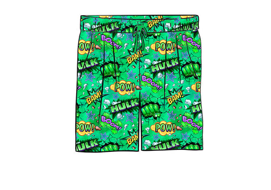 RTS Men's Bamboo Shorts - Hulk Smash