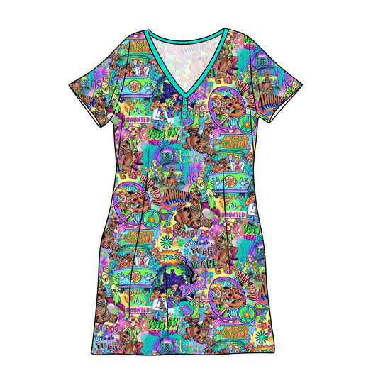 SEPT Pre-Order Bamboo Adult Sleep Gown - Groovy Doo