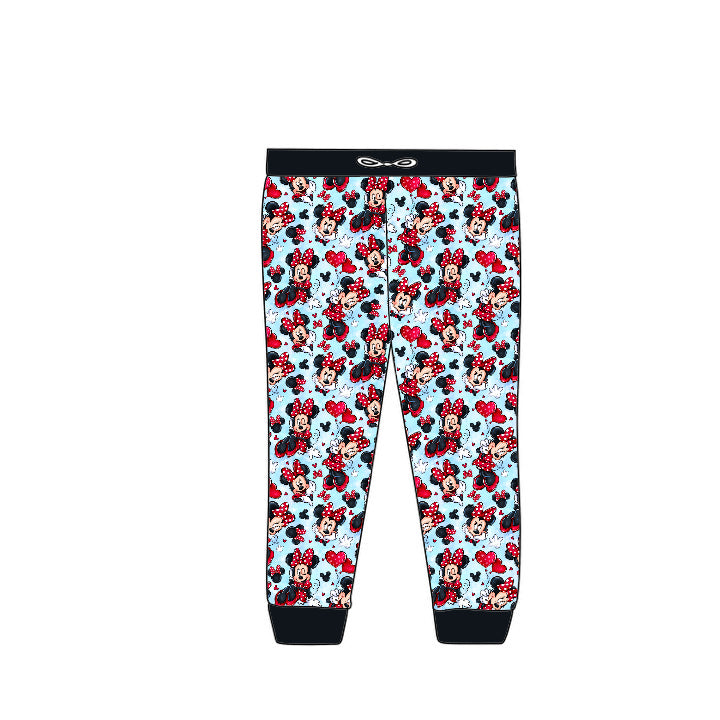 RTS French Terry Joggers - So Minnie Hearts