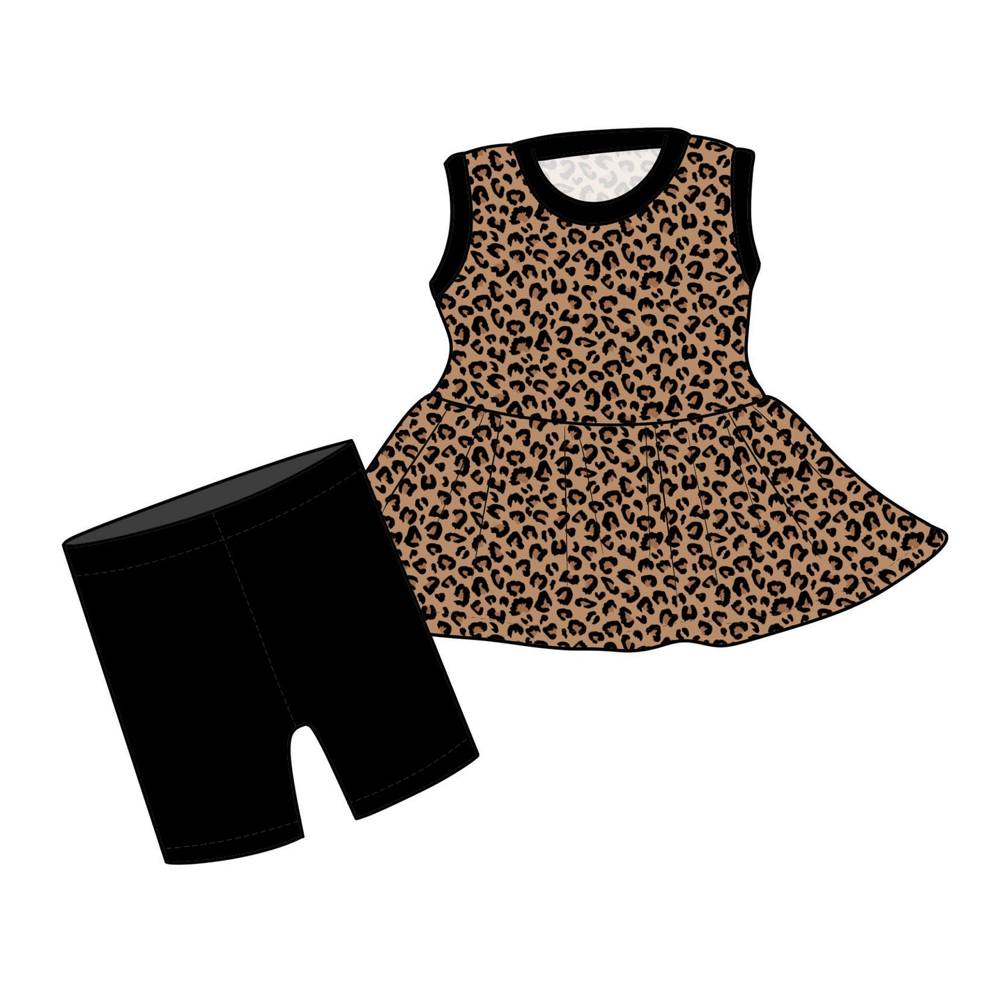 RTS Peplum and Shorts - Prowl